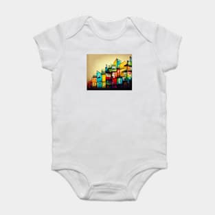 Painted Houses Baby Bodysuit